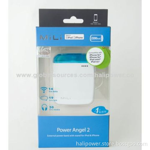 2,200mAh Charger/Power Bank for iPhone 6, Sized 73.5*57*15.2mmNew